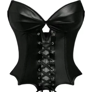CORSET GOTHIQUE EN CUIR PU