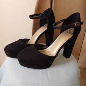 ESCARPINS DARK GOTH VELOURS NOIR