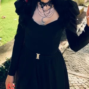 ROBE DARK GOTH STYLE 19EME SIECLE TAILLE XS