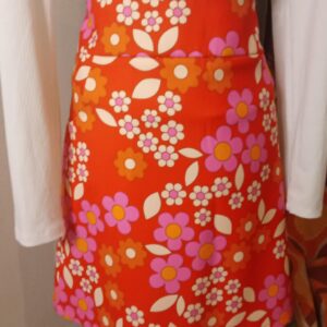 JUPE FLOWER POWER ANNEES 60