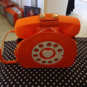 SAC A MAIN TELEPHONE ORANGE PIN'UP