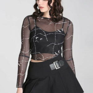 HAUT EN MAILLE STITCHES HELL BUNNY