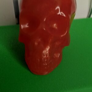 DECO SKULL A POSER ORANGE OU VERT PETIT MODELE