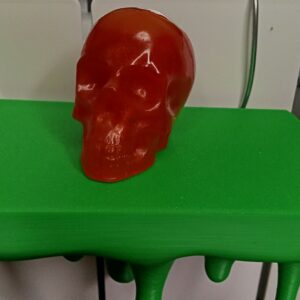 DECO SKULL A POSER VERT OU ORANGE MOYEN MODELE