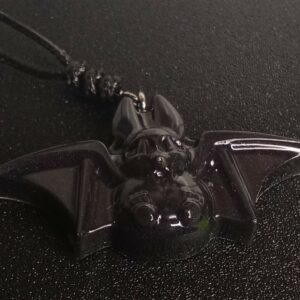 PENDENTIF CHAUVE-SOURIS NOIRE