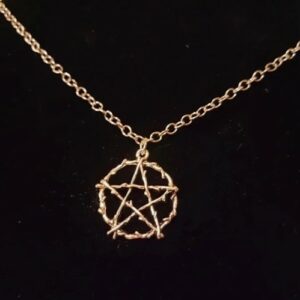 COLLIER PENTACLE GOTH WITCHY