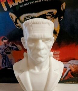 Buste déco Frankenstein blanc