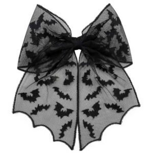 BARRETTE CHEVEUX NOEUD GOTHIQUE BAT GHOUL KREEPSVILLE !!!