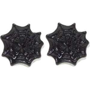 Boucles d'oreilles - Sourpuss - Toile d'araignée noire