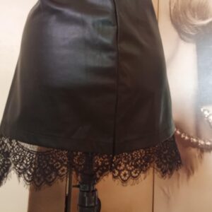 MINI JUPE CUIR PU DARK