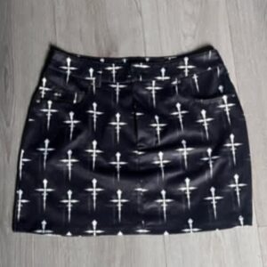 MINI JUPE NOIRE GOTHIQUE