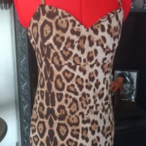 ROBE PIN'UP LEOPARD