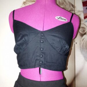 PETIT TOP COURT DARK GOTH TAILLE M