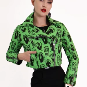 Veste de motard du Green Ghoul Gang BONSAI KITTEN