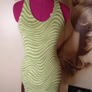 ROBE ZEBRE VERTE PSYCHO GHOUL DIVIDED