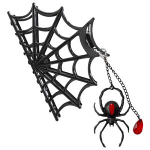 Pince cheveux à griffes toile d'araignée noire KREEPSVILLE !!!